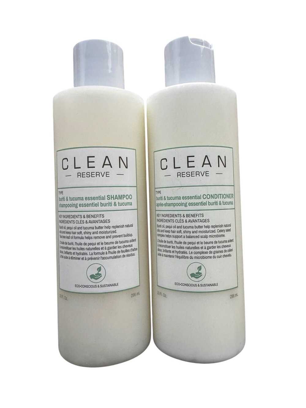 CLEAN RESERVE Buriti & Tucuma Essential Shampoo and Conditioner New